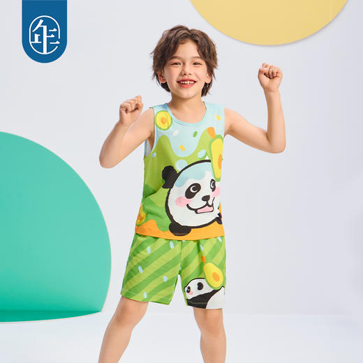 年衣25年夏季新款卡通休闲无袖上衣短裤两件套盼达派对套装 商品图2