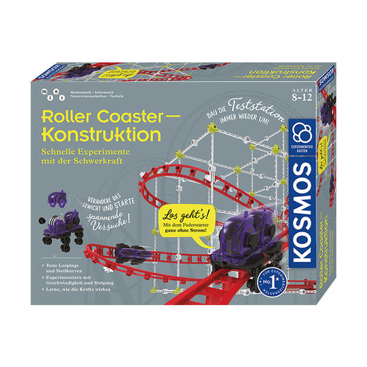 KOSMOS科乐多 《过山车建造工程》 实验玩具 适合7岁+ 图文视频双教程 实操性科普 K621032 商品图0