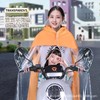 亲子款电动车雨衣加大加厚三人行母子款雨衣女全身防暴雨 商品缩略图1