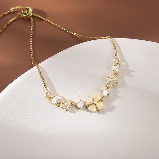 CROCUS简约风系列遇见幸运四叶草手链CRSB0065 商品图3