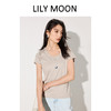 LILYMOON【匹马棉U领T】桑蚕丝亚麻莱赛尔T恤 商品缩略图1