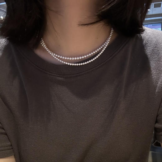 团购链接  定制 天然珍珠baby链 3-3.5mm/3.5-4mm 配件925银 商品图0