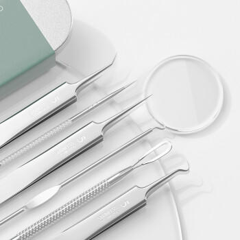 古迪GOOOD超尖粉刺针细胞夹6件套装挤痘痘闭口去黑头刮美容院专用工具镊子 商品图7