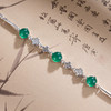 子佩集S925银【四叶碧波】手链【SL011317】纯银绿玉髓四叶草2505 商品缩略图2