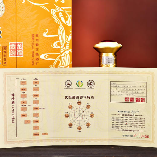 赖正忠·赖家茅酒 金龙纳福酒500ml/坛 53°浮雕龙纹金龙坛，高端双开门书本盒，精致而典雅，瓶身栩栩如生的龙纹雕刻，气势磅礴，每盒送酒杯+证书，收藏送礼佳品 商品图2