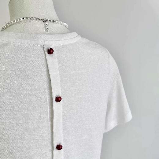 （小眠专属）下单3~7天发货！竹节棉刺绣爱心T恤 | 基础款 好穿不挑人 竹节棉肌理清爽不粘腻 商品图7