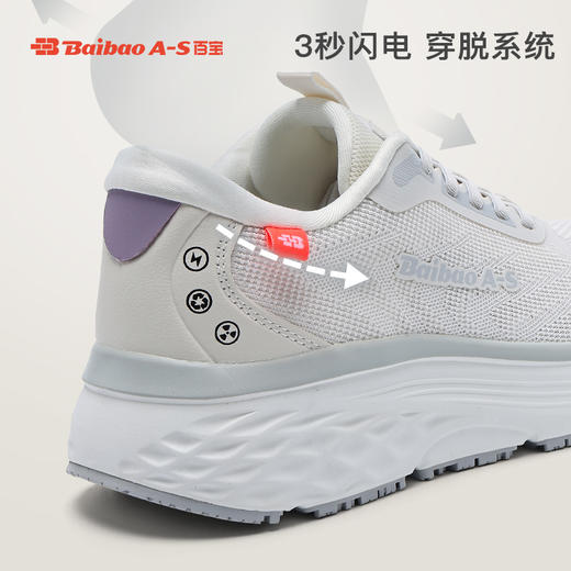 百宝跑步鞋防滑鞋春夏季女鞋减震厚底休闲跑鞋新款轻便软底运动鞋 商品图1