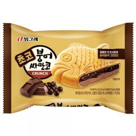 宾格瑞糕鲫鱼形巧克力冰淇淋150ml빙그레 붕어싸만코 초코 빙과
