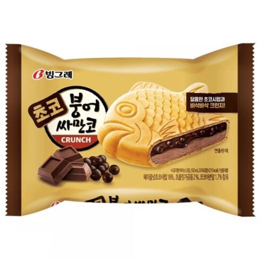 宾格瑞糕鲫鱼形巧克力冰淇淋150ml빙그레 붕어싸만코 초코 빙과 商品图0