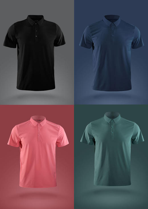 严素2025版轻量快干短袖POLO衫, 日常,休闲,男女通款 商品图0