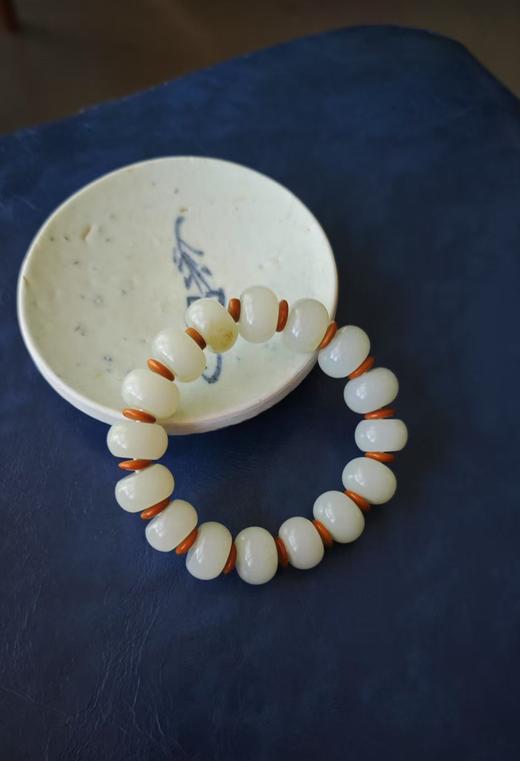 籽不语·宜之·和田玉平安扣手串【嘉石632】 商品图4