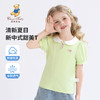【100%棉】【精典泰迪】【90-130】儿童短袖t恤夏季女童娃娃领洋气翻领上衣 商品缩略图6