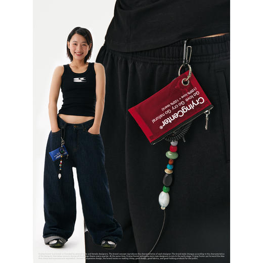 CryingCenter 便携户外多功能挂件尼龙网纱钥匙扣零钱包小包 商品图0