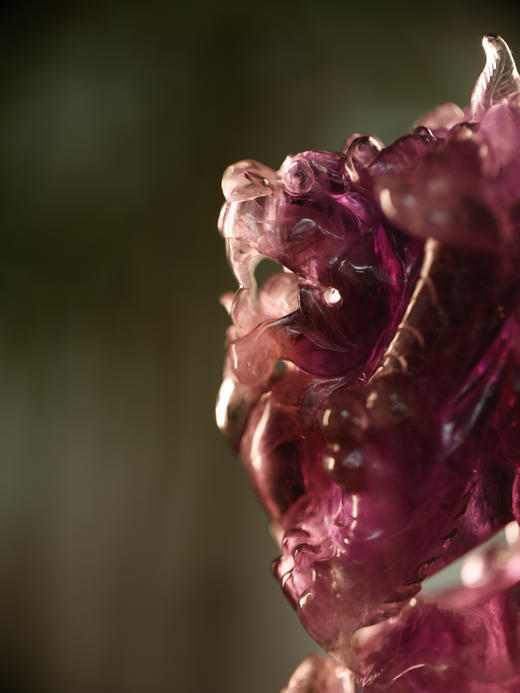 孤品 | 整雕紫晶貔貅 镂空雕紫晶球【器悟雅玩】 商品图4