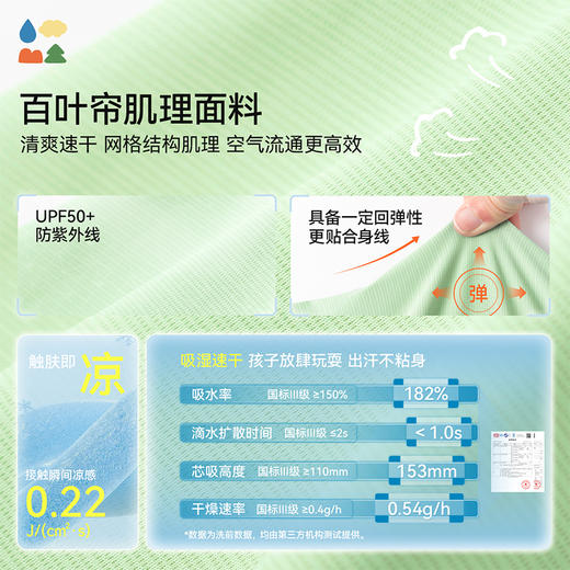 【公主速干运动衫】森林棠25夏款女孩专属后开叉舒爽速干短袖T恤40322548 商品图3