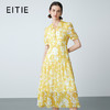 EITIE爱特爱夏季新款法式植物印花通勤显瘦连衣裙7807549 商品缩略图0