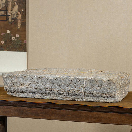 清	石雕方形莲花座 商品图1