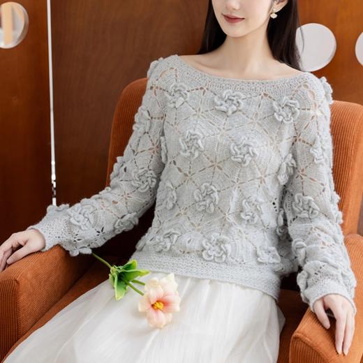 苏苏姐家锦朵上衣手工diy钩针编织毛衣马海毛线团材料包 商品图1