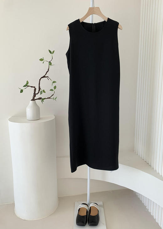 【高品质私服】【TR绉纱中长无袖连衣裙】手感软糯 比羊毛更柔软 细腻亲肤 好穿舒适G0895【无标出货 介意慎拍】CC 商品图9