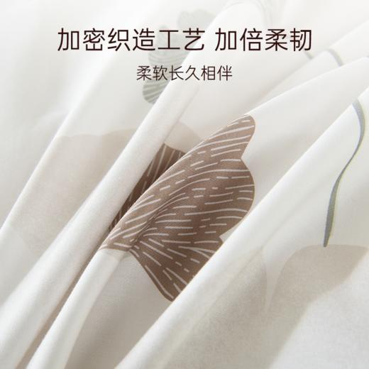 2025年春季新款雅芳婷全棉床笠五件套银杏印花被套薄被芯四季套件 商品图3