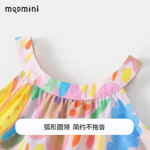 【MQDmini】【90-140】女童夏季短袖满印连衣裙背心裙子 商品图6