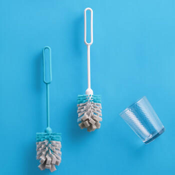 茶花 长柄杯刷 奶瓶刷尼龙海绵双效洗刷杯子神器洗水杯清洁刷子* 商品图5