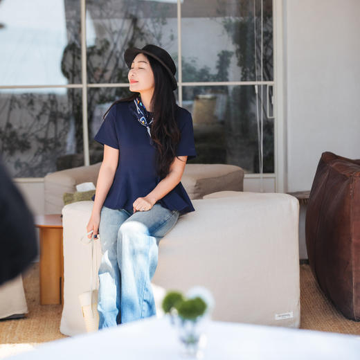 【林栖设计小店】（现货）莫代尔混纺T恤百搭多色荷叶边2025夏季新品短袖上衣女1952134 商品图2