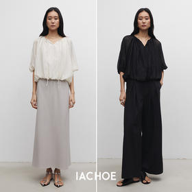 棉仓3531504010-IACHOE夏季款衬衣衬衫设计师风