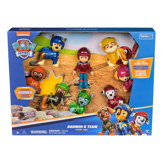 斯平马斯特Spin Master 汪汪队立大功救援大车队动物玩偶8只装 商品图0