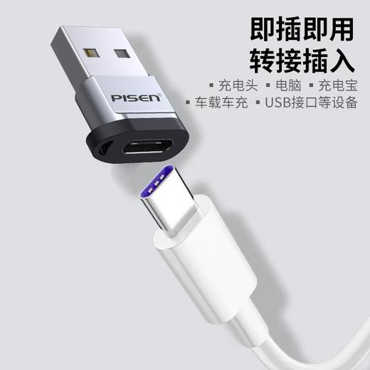品胜usb转typec转接头充电转换器PD苹果16/15手机平板电脑数据线耳机U盘下载1个 商品图1