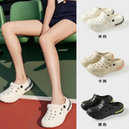 【36-40码】女士/大童洞洞鞋女士拖鞋室内凉拖外穿沙滩鞋【WG25350】 商品图0