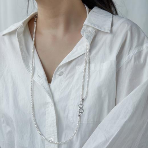 菜菜家三串式小米珠项链|3-4mm淡水Akoya，强光正圆，2+1可拆卸一链多用，珍珠项链 商品图10