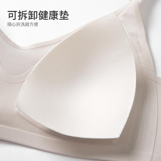 熳洁儿 内衣女小胸聚拢亲肤透气收副乳胸罩无痕无钢圈U型美背文胸21251528 商品图2
