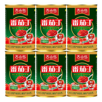天山红番茄丁 番茄块 预制菜400g*6 /粮油调味 /调味品 /榨菜/酱腌菜 商品图2