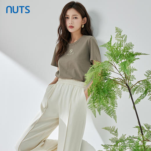 NUTS夏季新品圆领时尚百搭气质短袖T恤323021046B 商品图5