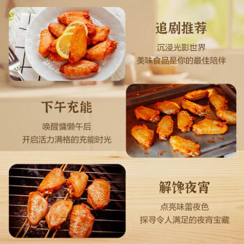 正大食品（CP）奥尔良鸡翅中净重2斤 鸡翅奥尔良风味 鸡中翅烧烤鸡翅 商品图3