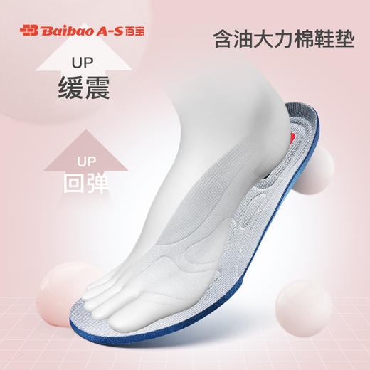 百宝防滑鞋春夏季女鞋减震跑步鞋厚底休闲跑鞋新款轻便软底运动鞋 商品图3