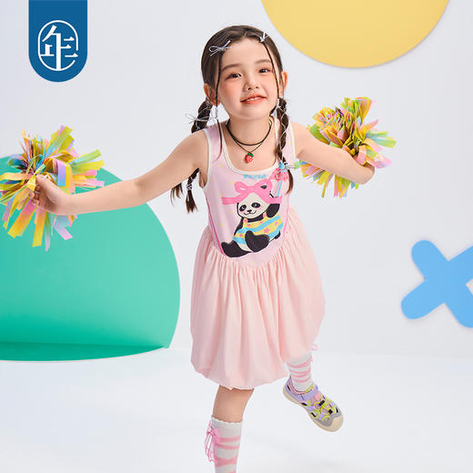 年衣2025年夏季新款公主风卡通短款背心花苞裙盼达乐园连衣裙 商品图4
