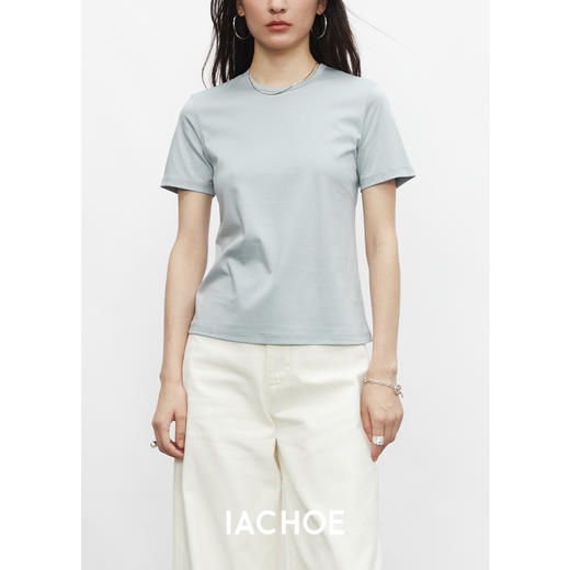 棉仓3531501019-IACHOE时尚T恤短袖休闲圆领 商品图2