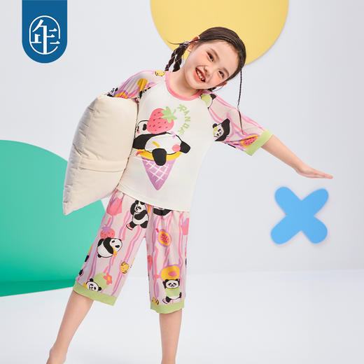 年衣童装男女童夏季盼达多多家居服 | 柔软亲肤、触感细腻、透气清凉、版型宽松不拘束 商品图2
