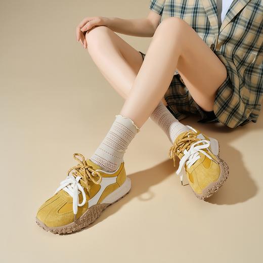 优选丨ZHR复古厚底德训鞋女款2025夏季新品透气夏天穿裙子 商品图3