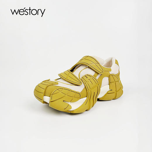 Westory2025年夏季新款超轻厚底魔术贴老爹鞋慢跑运动鞋W25CM75561 商品图2