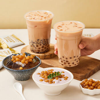 广禧优品琥珀色珍珠粉圆250g（25g*10）免煮珍珠粉圆小包装奶茶小料 /粮油调味 /烘焙原料 /饮品原料 商品图3