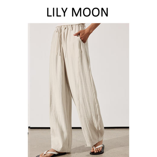 LILYMOON【奶芙镰刀拖地裤】轻柔舒适阔腿裤夏季百搭凉感神裤 商品图3