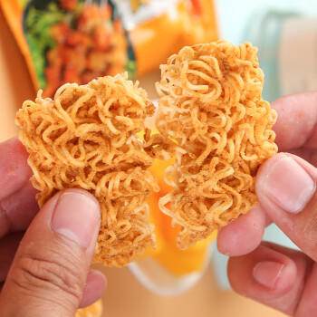 华夏百分干脆面掌心脆烧烤羊肉串风味干吃面怀旧零食420g（14g*30包） /粮油调味 /方便食品 /方便面 商品图5