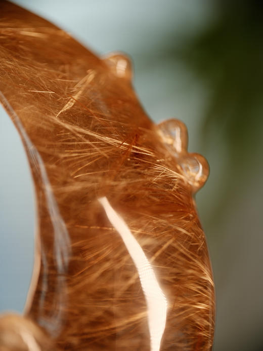 孤品 | 金发晶貔貅聚财镇 | 大梦香堂 商品图3