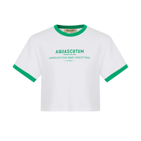 【海信嘉年华】Aquascutum雅格狮丹圆领短T 60绿色