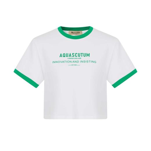 【海信嘉年华】Aquascutum雅格狮丹圆领短T 60绿色 商品图0