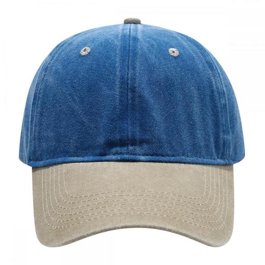 四季通用防晒帽子潮流透气防晒弯帽檐水洗拼接色棒球帽1059 商品图7