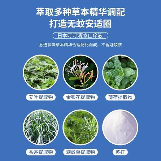 【拍1发2！夏日必备！🌿】10秒止痒+天然草本呵护！随身一瓶日本叮叮，蚊虫不叮你🦟✨日本叮叮清凉止痒液 清爽凉快便携装蚊虫叮咬 家用涂抹液走珠50ml 商品图6